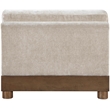 Meridian Furniture Turin Taupe Chenille Fabric Upholstered Modular Armless Chair