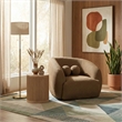 Meridian Furniture Elowen Brown Fabric Upholstered Chair