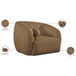 Meridian Furniture Elowen Brown Fabric Upholstered Chair