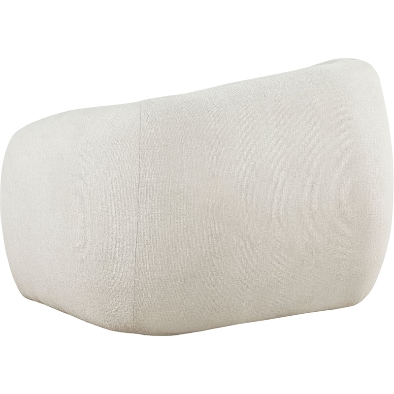 Meridian Furniture Elowen Cream Fabric Upholstered Chair