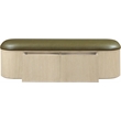 Meridian Furniture Velden Olive Vegan Leather Upholstered Storage Bench