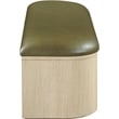 Meridian Furniture Velden Olive Vegan Leather Upholstered Storage Bench