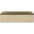 Meridian Furniture Velden Olive Vegan Leather Upholstered Storage Bench