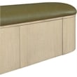 Meridian Furniture Velden Olive Vegan Leather Upholstered Storage Bench