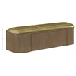 Meridian Furniture Velden Olive Vegan Leather Upholstered Storage Bench