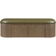 Meridian Furniture Velden Olive Vegan Leather Upholstered Storage Bench
