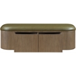 Meridian Furniture Velden Olive Vegan Leather Upholstered Storage Bench