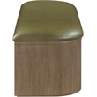 Meridian Furniture Velden Olive Vegan Leather Upholstered Storage Bench