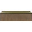 Meridian Furniture Velden Olive Vegan Leather Upholstered Storage Bench