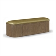 Meridian Furniture Velden Olive Vegan Leather Upholstered Storage Bench
