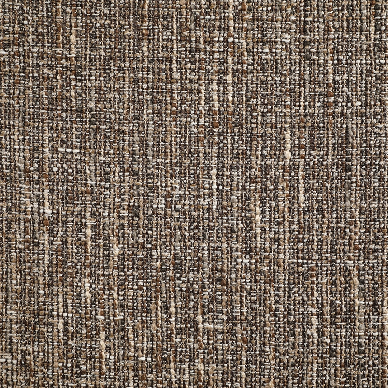 Meridian Furniture Marlowe Brown Linen Textured Fabric Swivel Dining Arm Chair