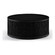 Meridian Furniture Madera Black Oak Veneer With Caster Wheels Coffee Table