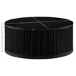 Meridian Furniture Madera Black Oak Veneer With Caster Wheels Coffee Table