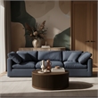 Meridian Furniture Madera Brown Oak Veneer With Caster Wheels Coffee Table