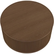 Meridian Furniture Madera Brown Oak Veneer With Caster Wheels Coffee Table