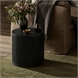 Meridian Furniture Madera Black Oak Veneer And Solid Wood End Table