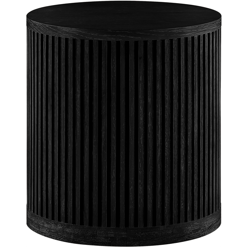 Meridian Furniture Madera Black Oak Veneer And Solid Wood End Table