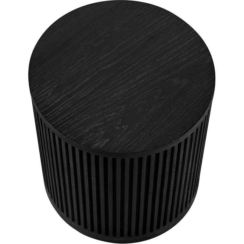 Meridian Furniture Madera Black Oak Veneer And Solid Wood End Table