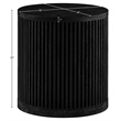 Meridian Furniture Madera Black Oak Veneer And Solid Wood End Table