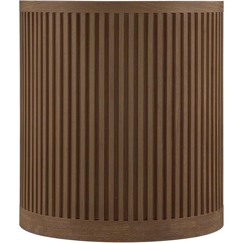 Meridian Furniture Madera Brown Walnut Oak Veneer And Solid Wood End Table