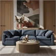Meridian Furniture Madera Natural Oak Veneer With Caster Wheels Coffee Table