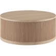 Meridian Furniture Madera Natural Oak Veneer With Caster Wheels Coffee Table