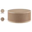 Meridian Furniture Madera Natural Oak Veneer With Caster Wheels Coffee Table