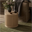 Meridian Furniture Madera Natural Oak Veneer And Solid Wood End Table