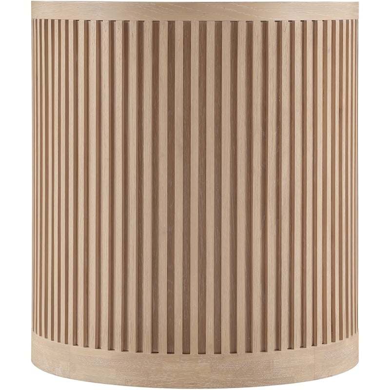 Meridian Furniture Madera Natural Oak Veneer And Solid Wood End Table