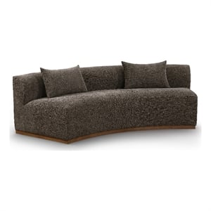 Meridian Furniture Avanti 104&quot Brown Chenille Fabric Upholstered Sofa