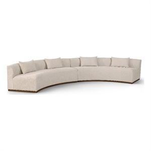 Meridian Furniture Avanti 182.5&quot Beige Chenille Fabric 2pc. Modular Sectional