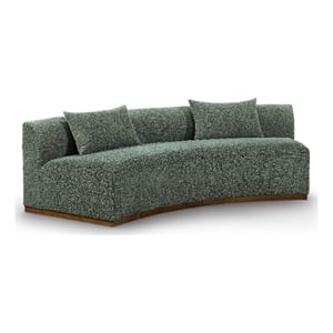 Meridian Furniture Avanti 104&quot Olive Chenille Fabric Upholstered Sofa