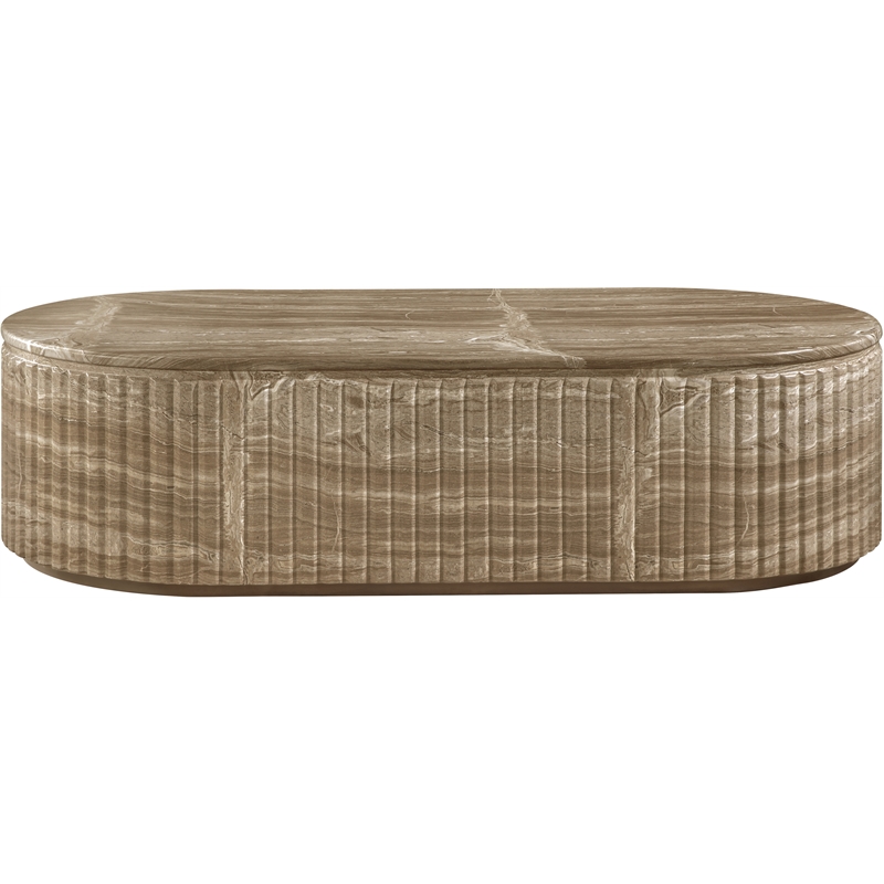 Meridian Furniture Catania Beige Concrete Indoor/Outdoor Coffee Table