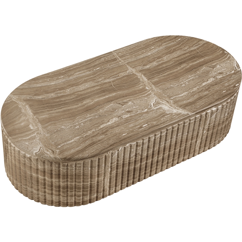 Meridian Furniture Catania Beige Concrete Indoor/Outdoor Coffee Table