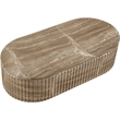 Meridian Furniture Catania Beige Concrete Indoor/Outdoor Coffee Table
