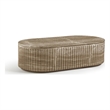 Meridian Furniture Catania Beige Concrete Indoor/Outdoor Coffee Table