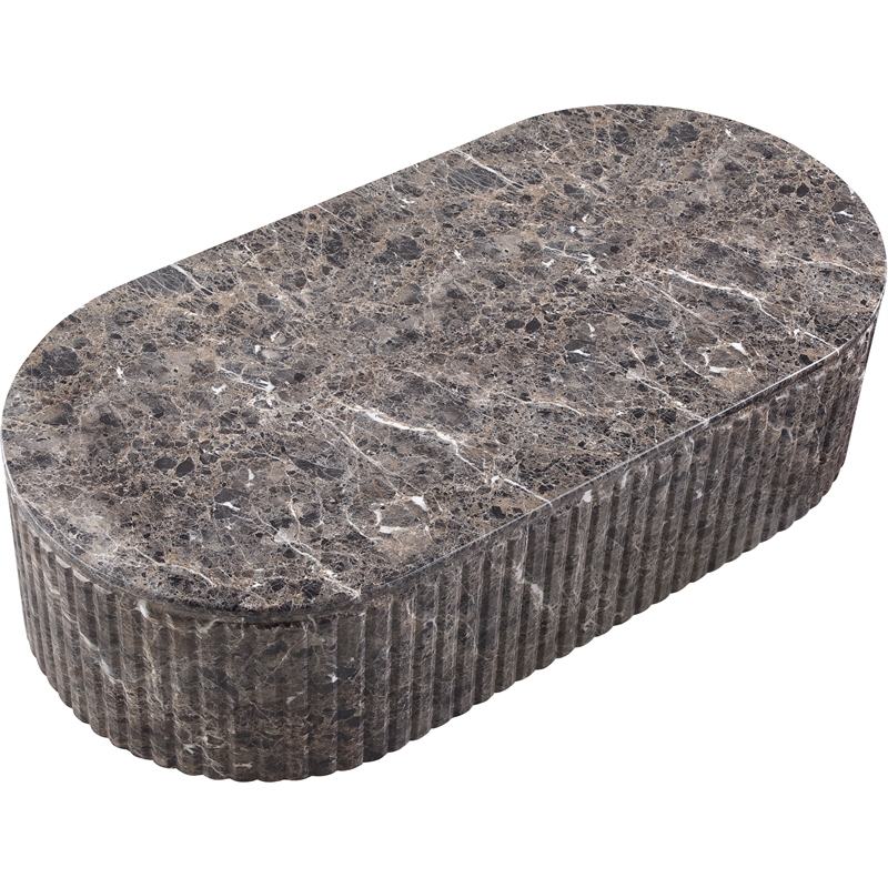 Meridian Furniture Catania Brown Concrete Indoor/Outdoor Coffee Table