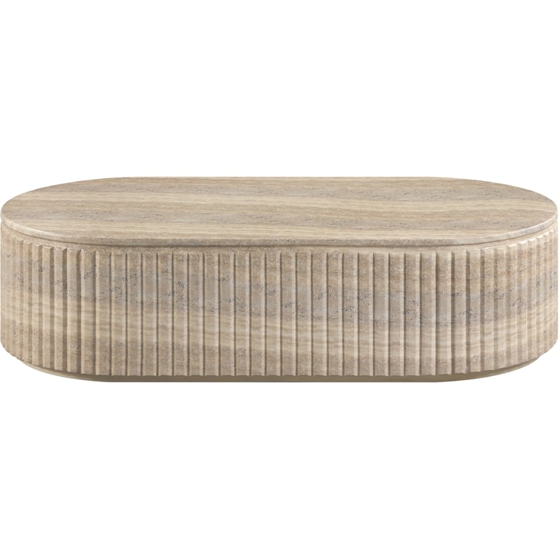 Meridian Furniture Catania Travertine Concrete Indoor/Outdoor Coffee Table