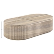 Meridian Furniture Catania Travertine Concrete Indoor/Outdoor Coffee Table