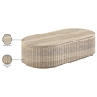 Meridian Furniture Catania Travertine Concrete Indoor/Outdoor Coffee Table
