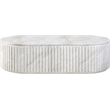 Meridian Furniture Catania White Concrete Indoor/Outdoor Coffee Table