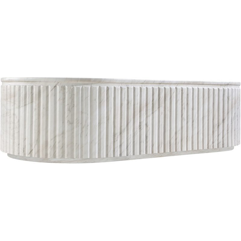 Meridian Furniture Catania White Concrete Indoor/Outdoor Coffee Table