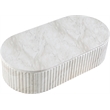Meridian Furniture Catania White Concrete Indoor/Outdoor Coffee Table
