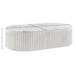 Meridian Furniture Catania White Concrete Indoor/Outdoor Coffee Table