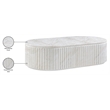 Meridian Furniture Catania White Concrete Indoor/Outdoor Coffee Table