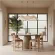 Meridian Furniture Venosa Beige Concrete Indoor / Outdoor Counter Height Table