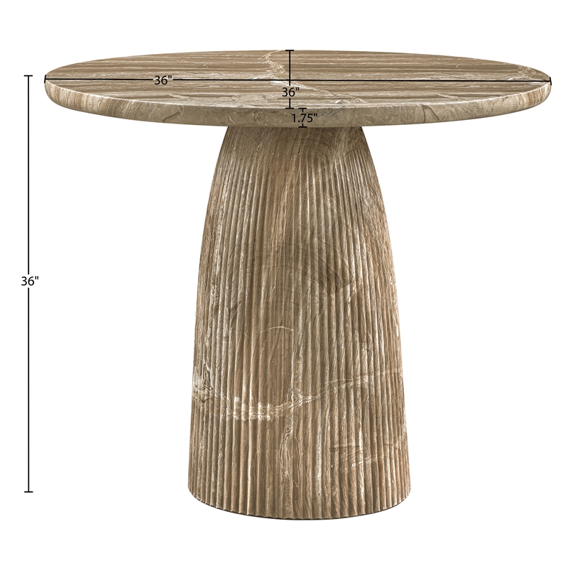 Meridian Furniture Venosa Beige Concrete Indoor / Outdoor Counter Height Table