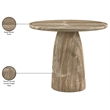 Meridian Furniture Venosa Beige Concrete Indoor / Outdoor Counter Height Table