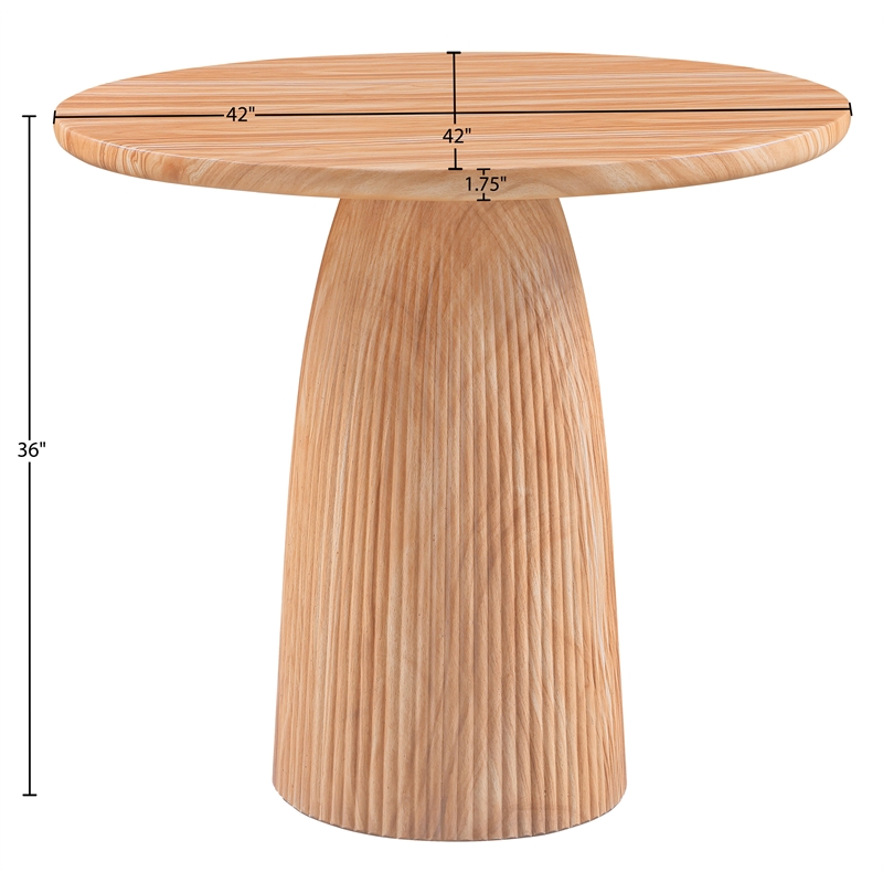 Meridian Furniture Venosa Natural Concrete Indoor/Outdoor Counter Height Table