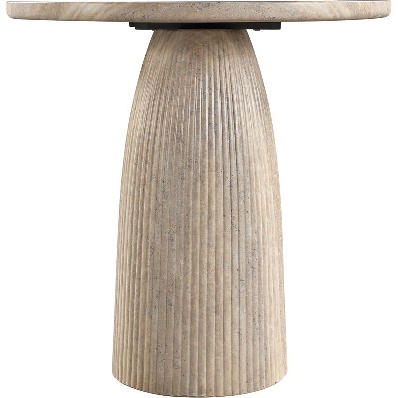 Meridian Furniture Venosa Travertine Concrete In / Outdoor Counter Height Table